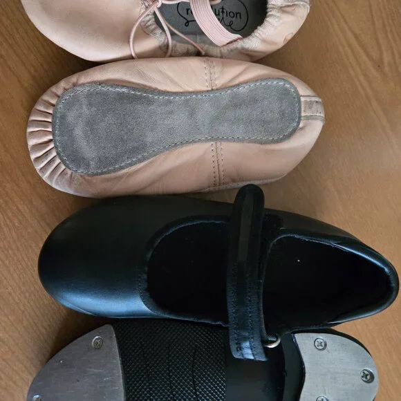Girls Tap/ballet Shoes Size 12 - Picture 2 of 2